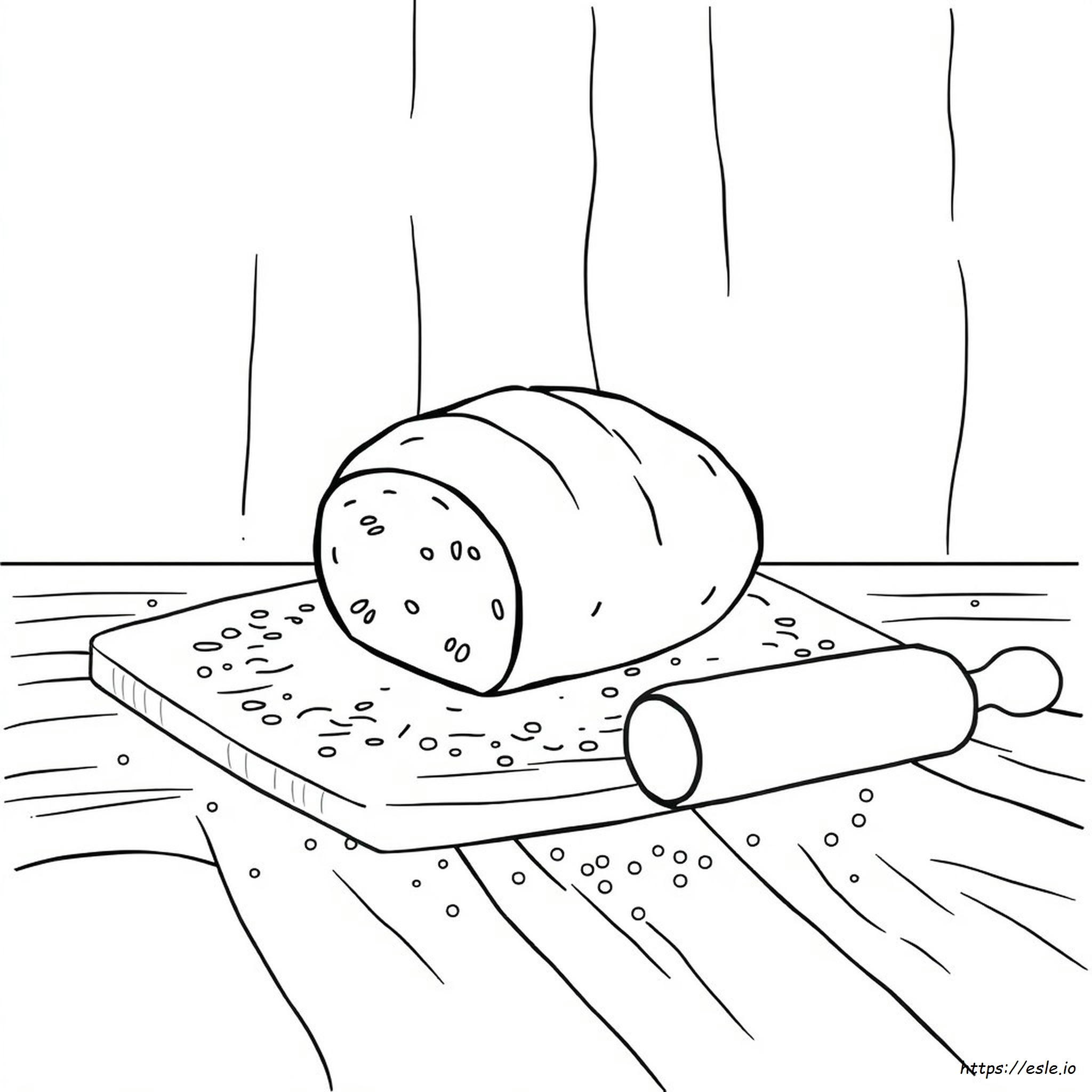 Colouring Page Of Bread