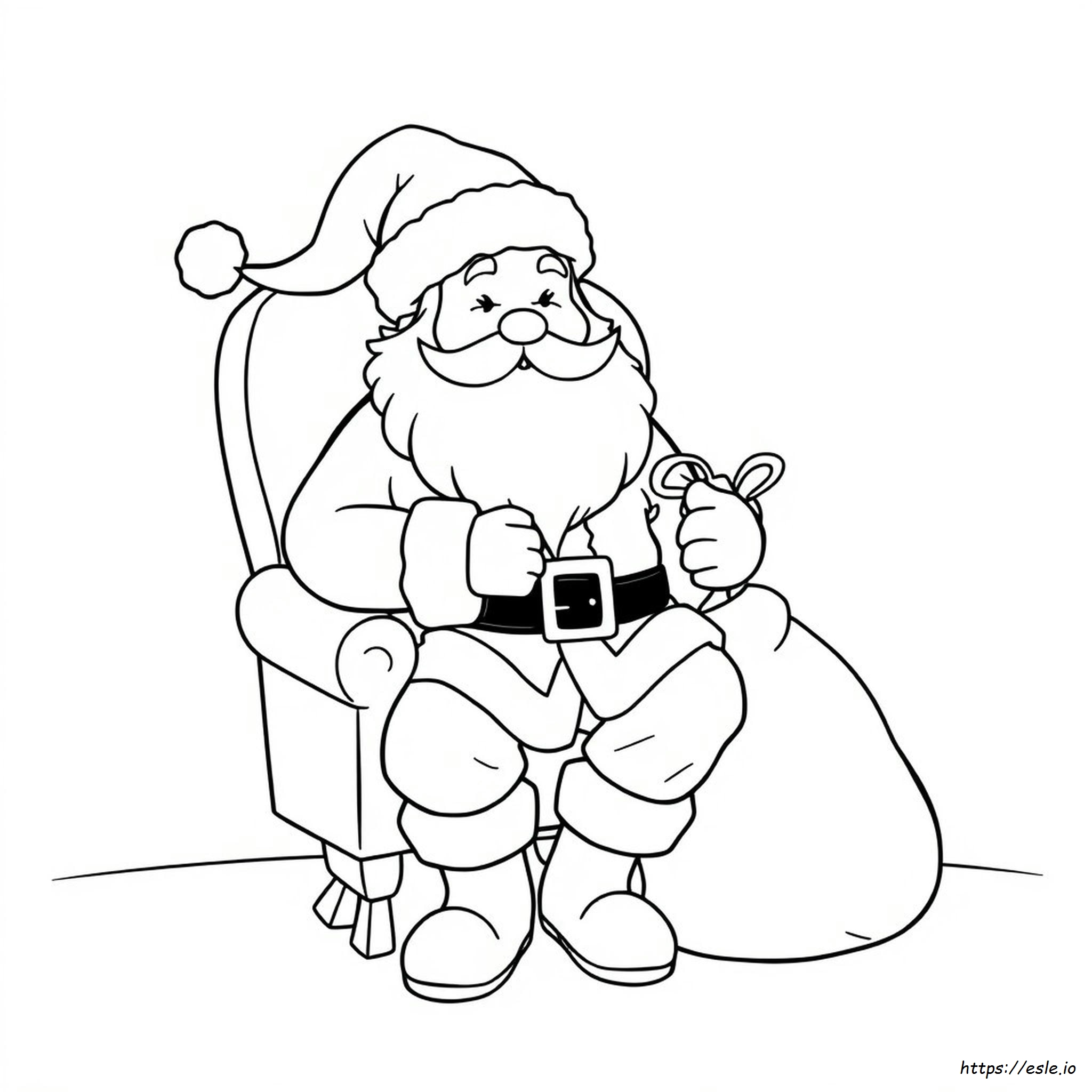 Santa Face Coloring Pages Printable Free