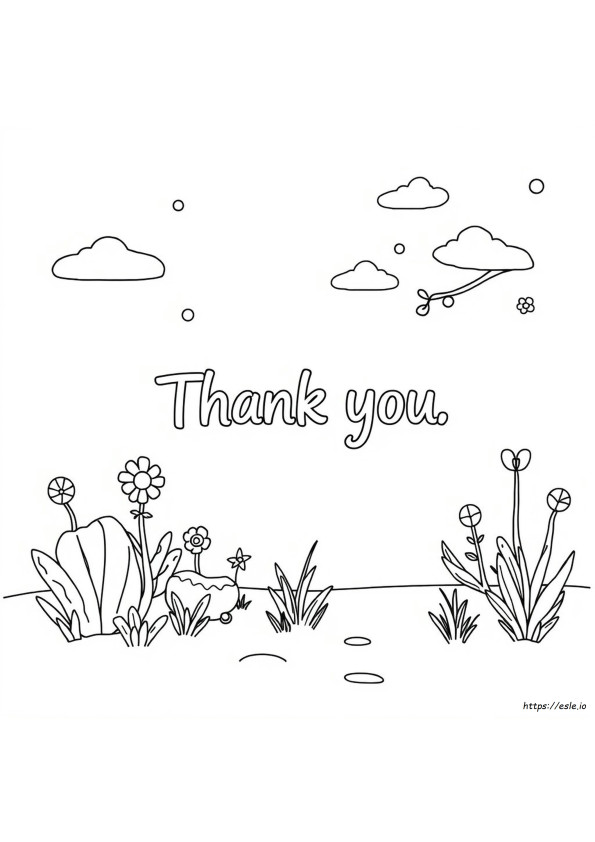 Thank You For Helping Me Grow Printable Coloring Pages