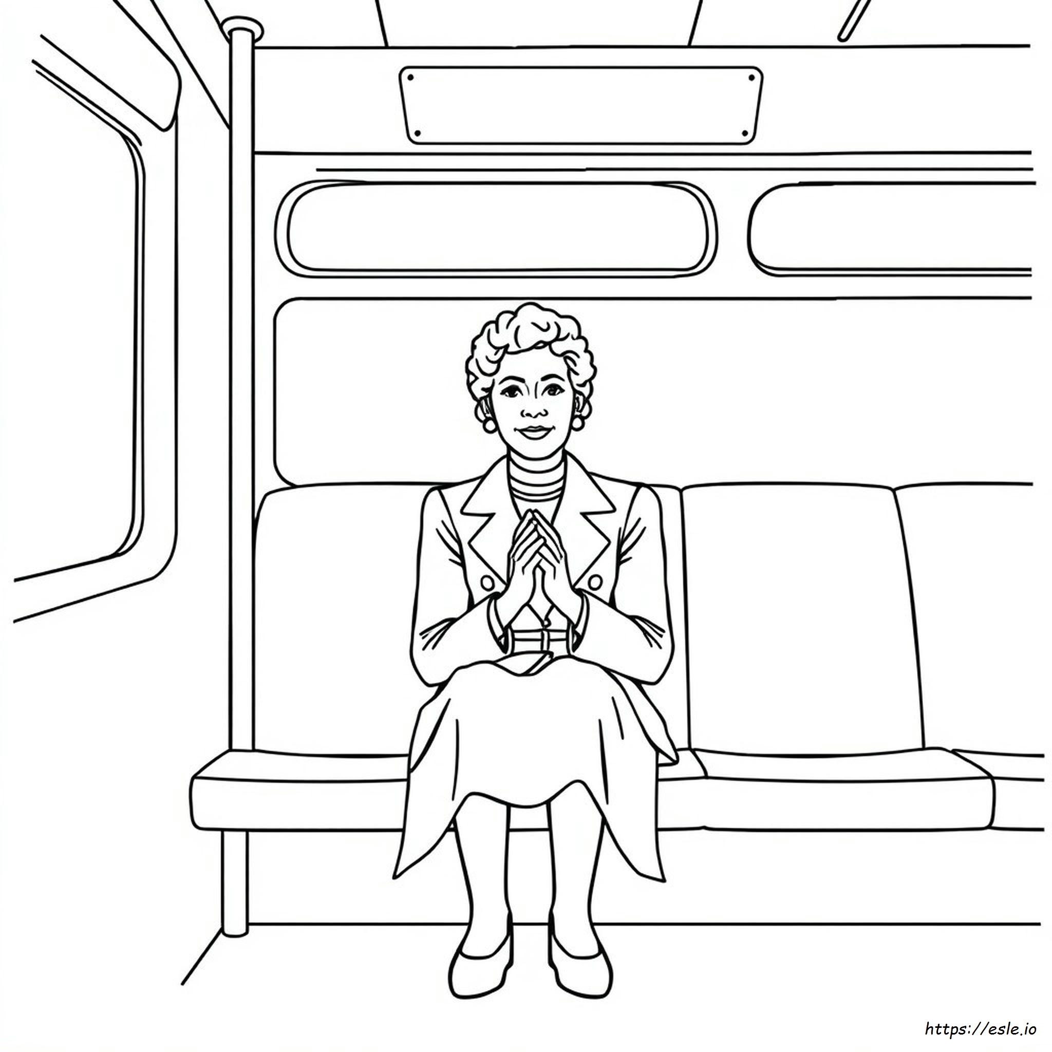Dibujo Para Colorear De Rosa Parks