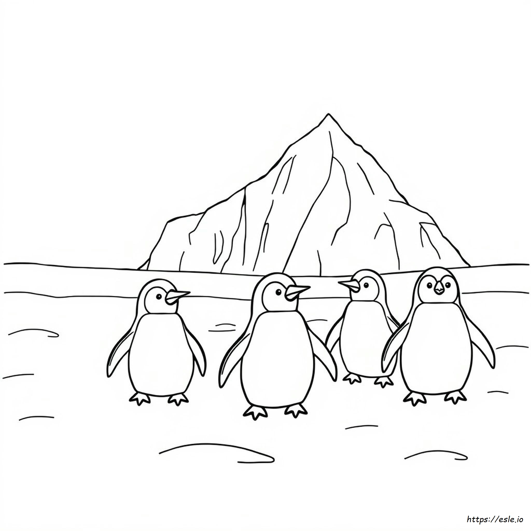 Penguin Coloring Pages For Preschoolers