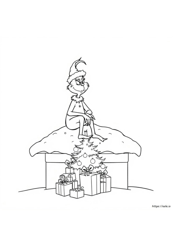 The Grinch Colouring Pages