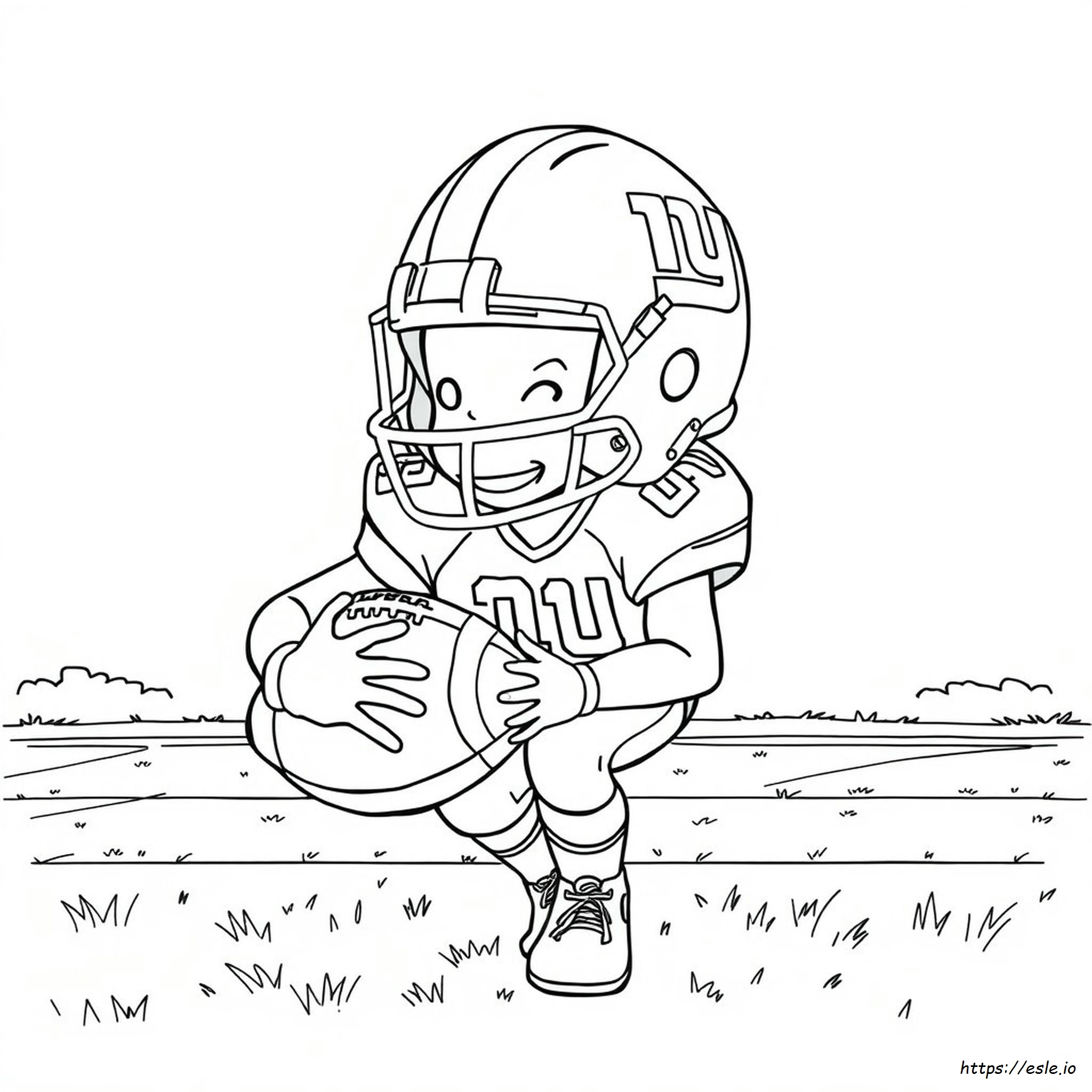 Giants Football Helmet Coloring Page