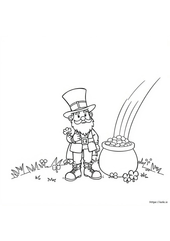 Página Para Colorear De Duende