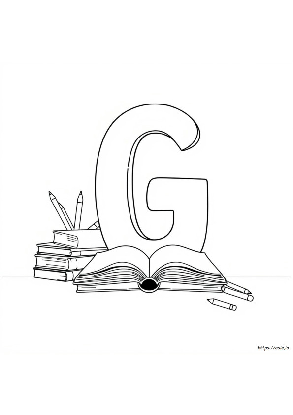 Coloriage Lettre G À Imprimer