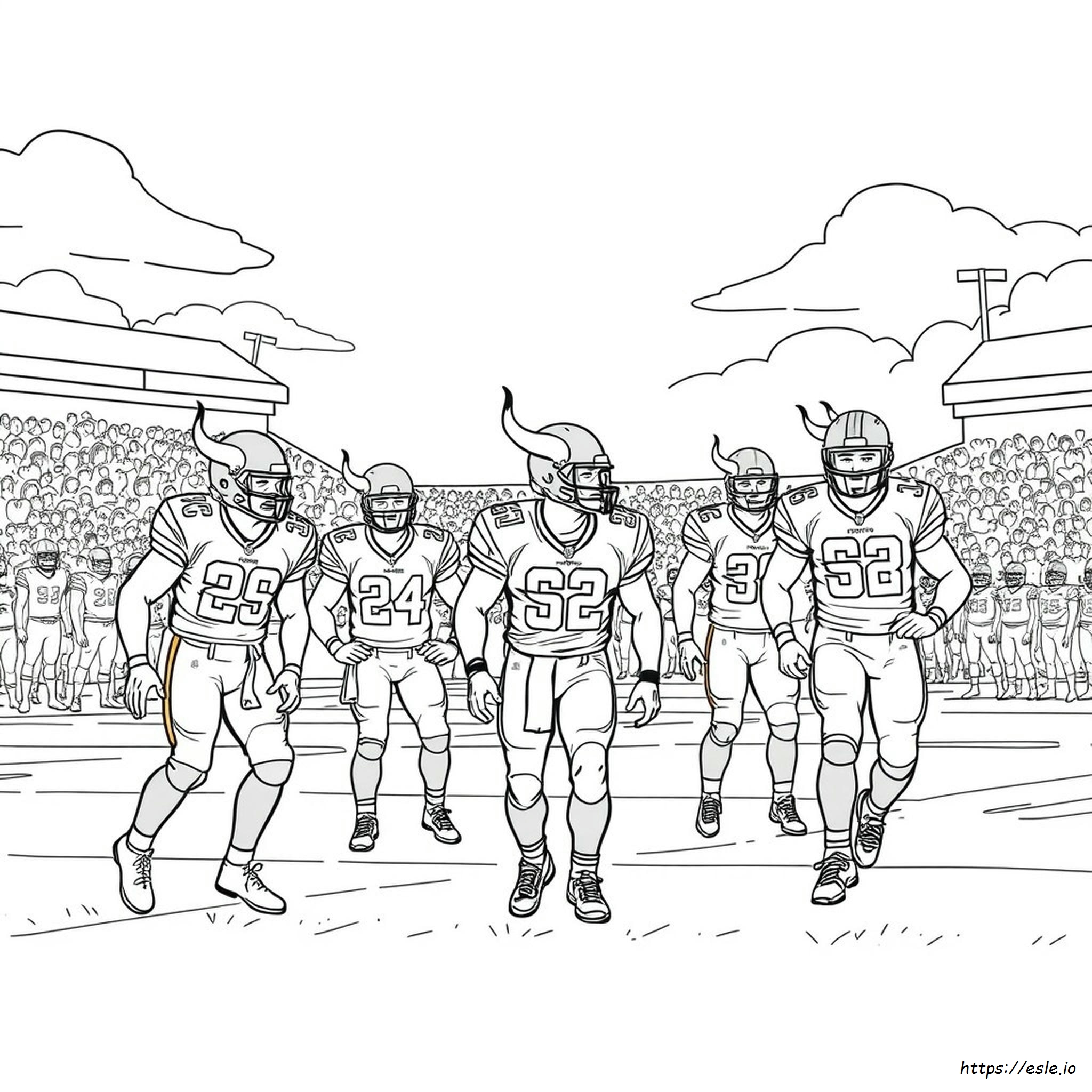 Coloriage Vikings Du Minnesota