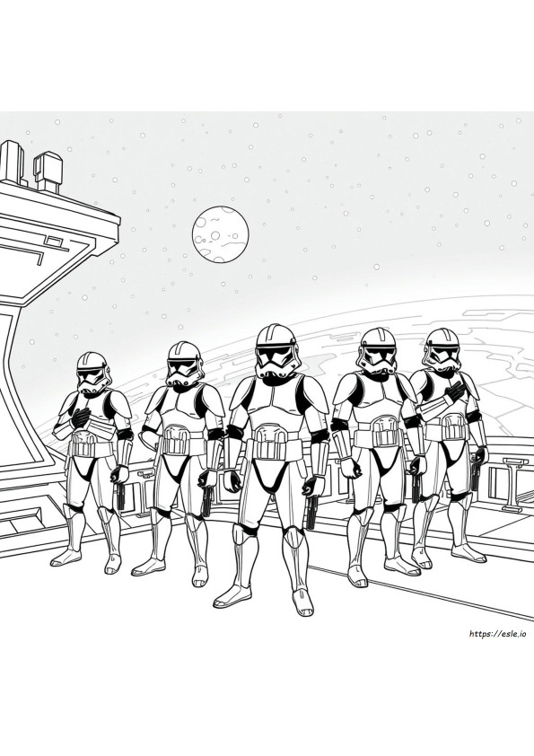 Pagini De Colorat Star Wars Cu Clone Trooper Realist