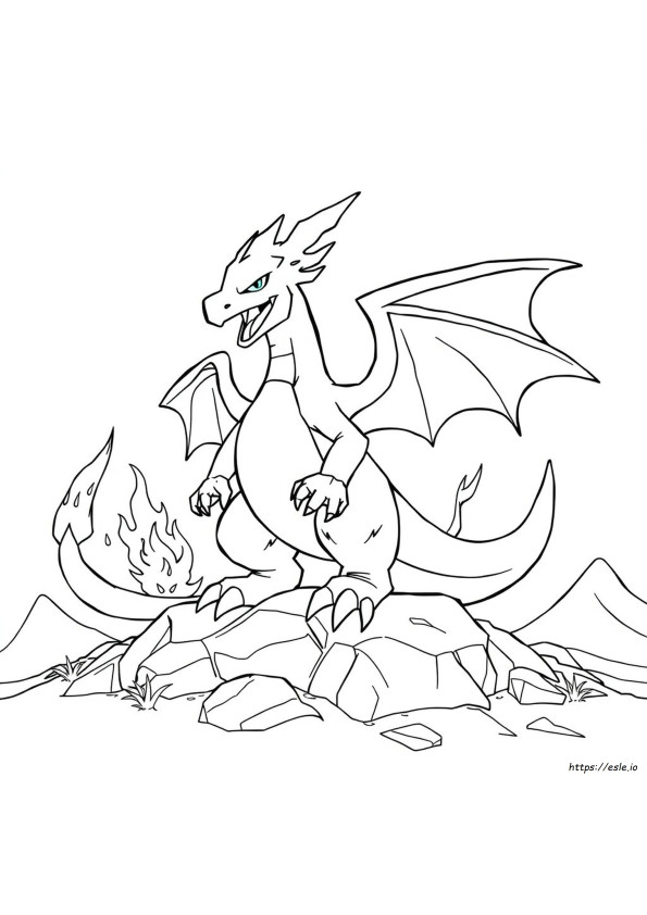 Mega Legendäre Glurak Pokemon Ausmalbilder
