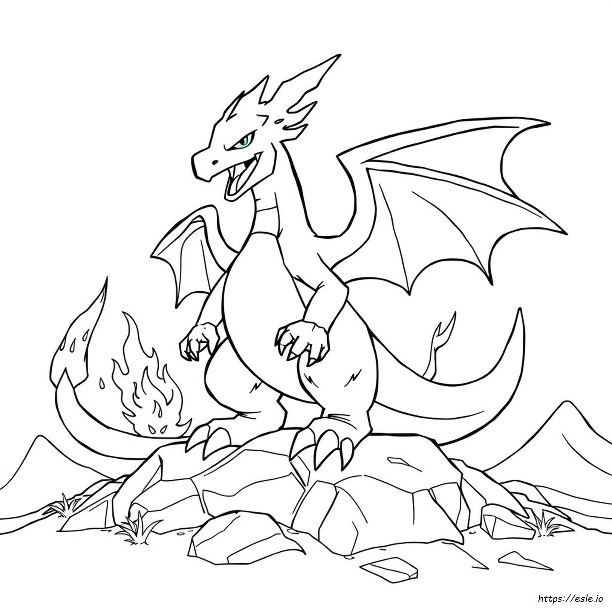 Mega Legendäre Glurak Pokemon Ausmalbilder