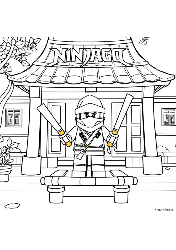 Lego Ninjago Movie Coloring Pages Lloyd