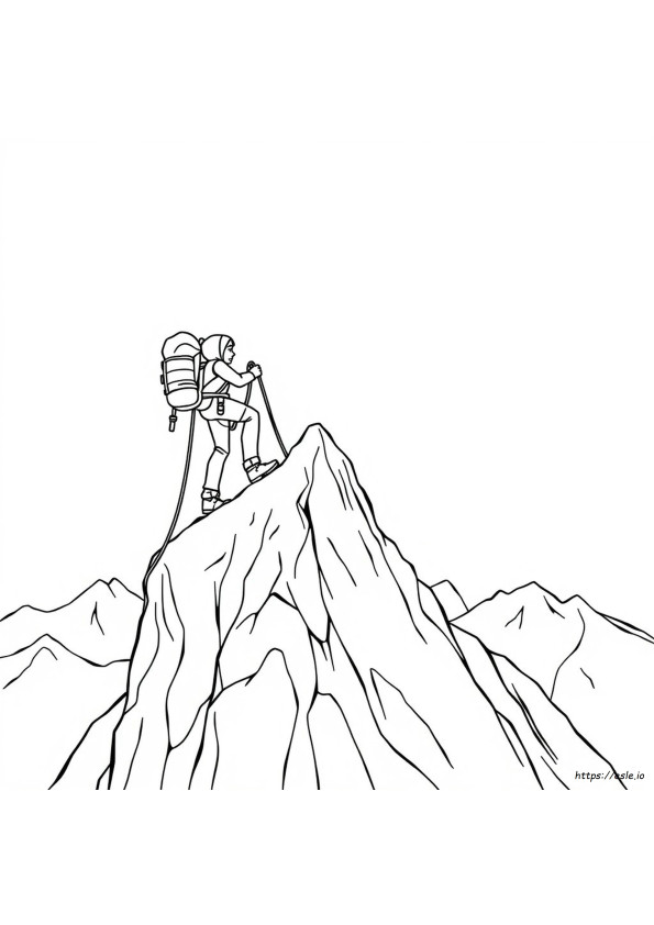 Desene De Colorat Cu Alpinism