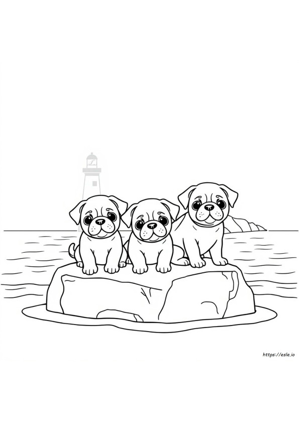 Puggle Coloring Page