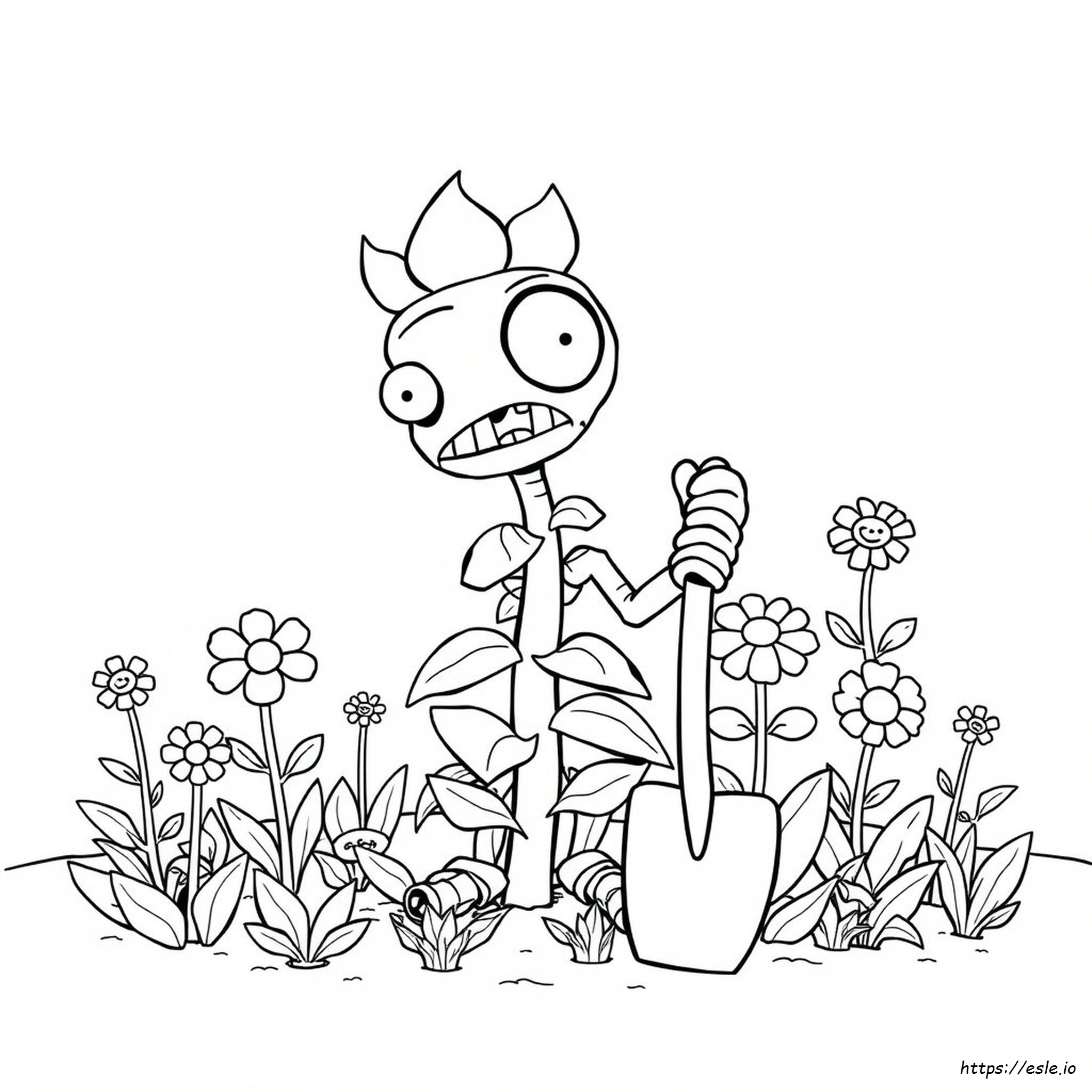 Zombies Coloring Pages Plants Vs Zombies Para Colorear