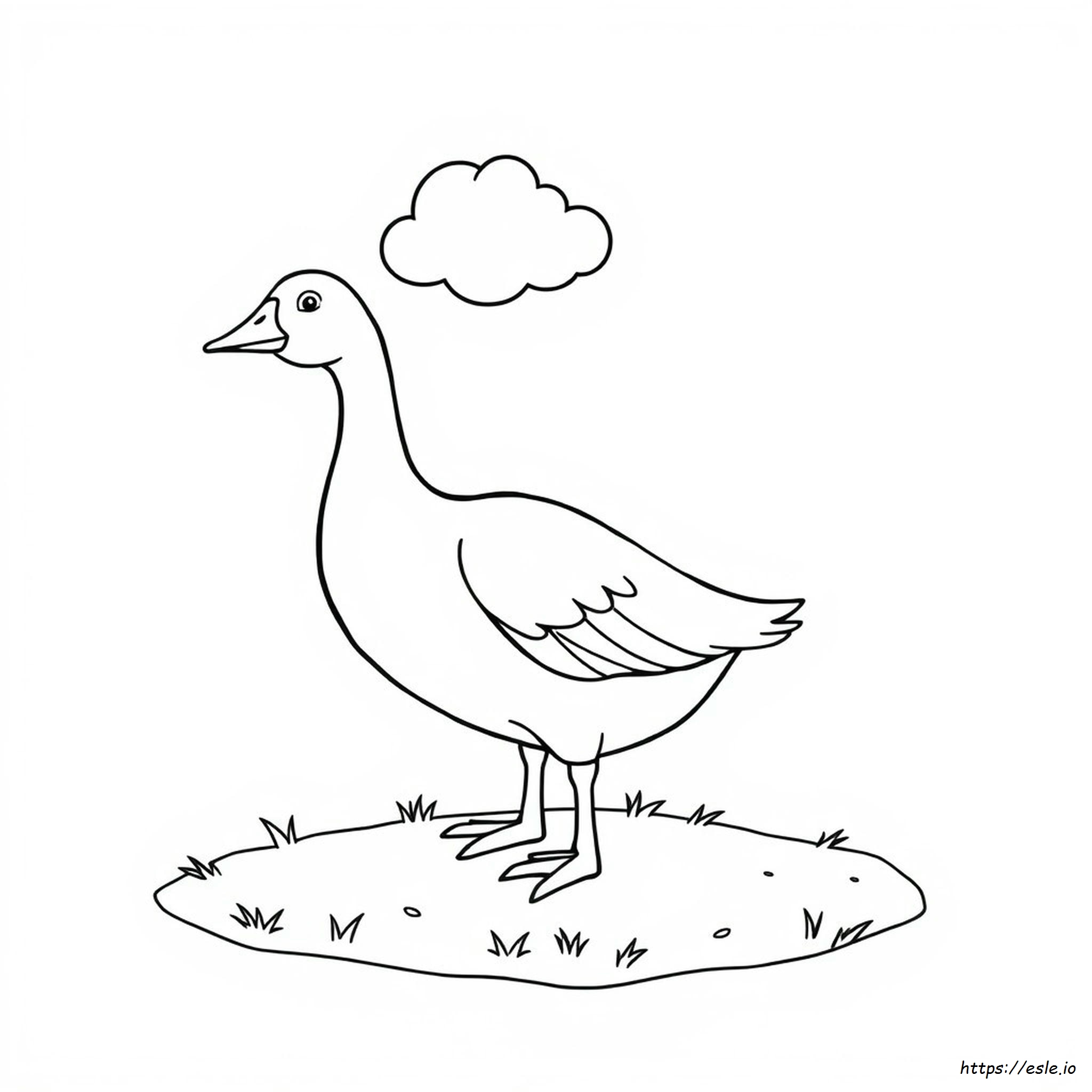 Printable Goose Coloring Page