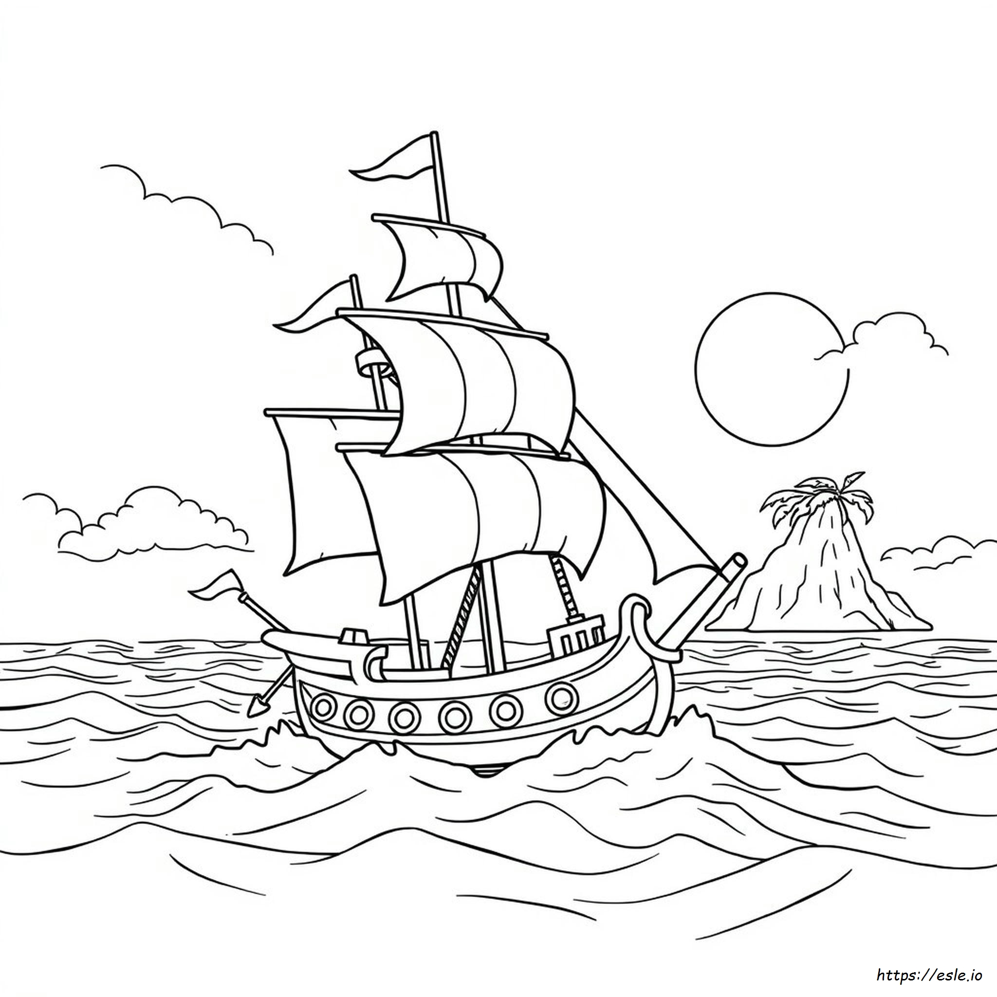 Pirates Of The Caribbean Colouring