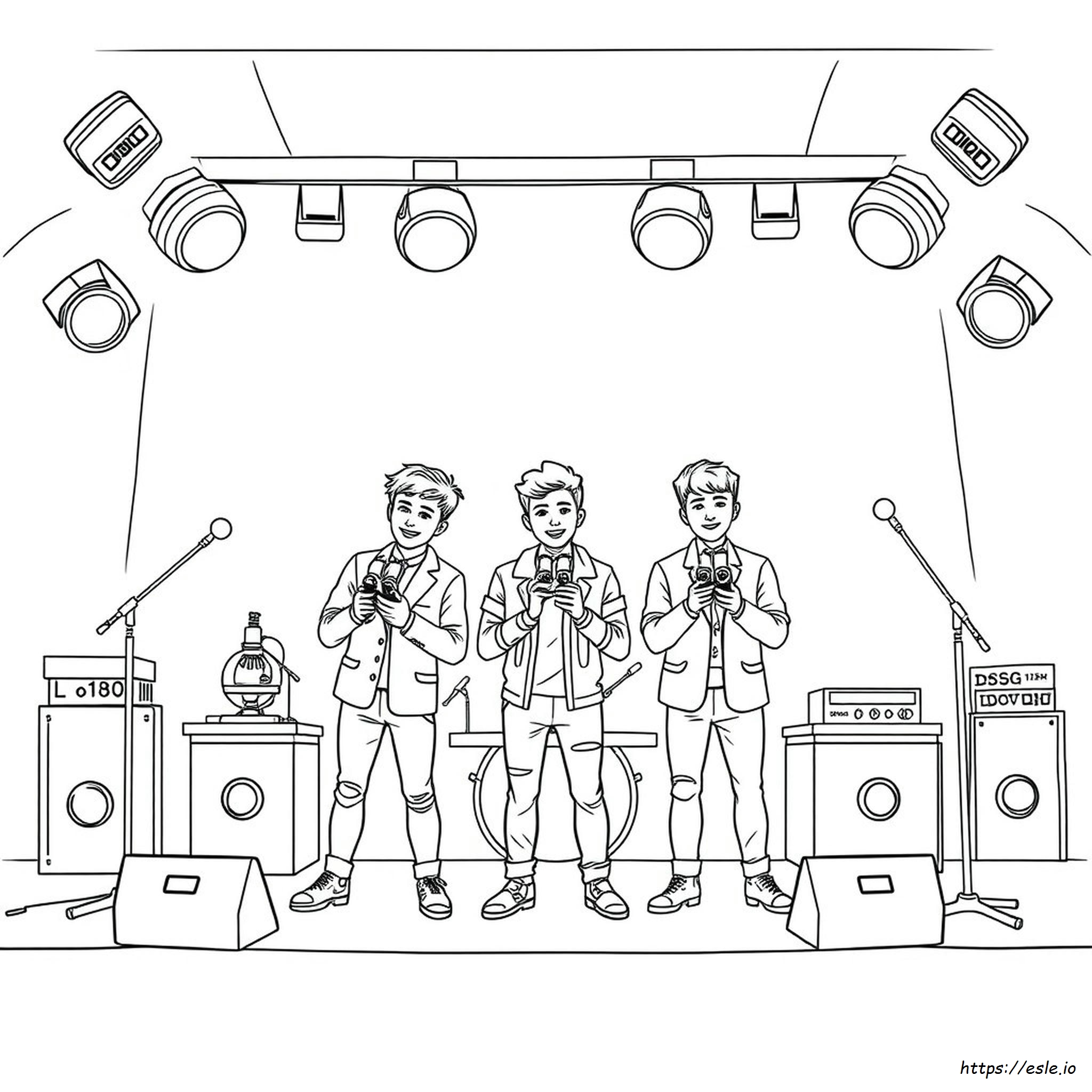 Big Time Rush Coloring Page