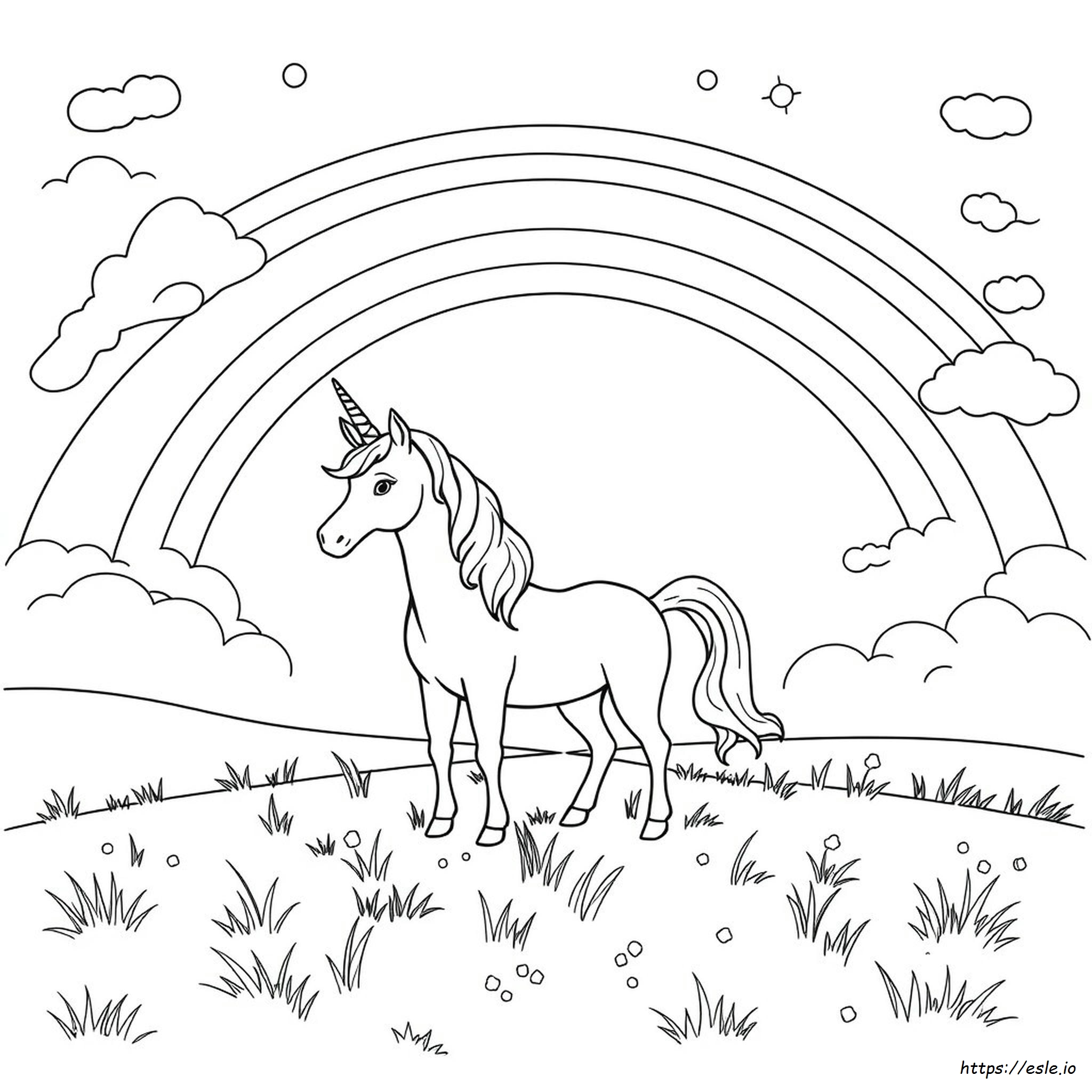 Coloring Pages Arcoiris Unicornio Para Colorear