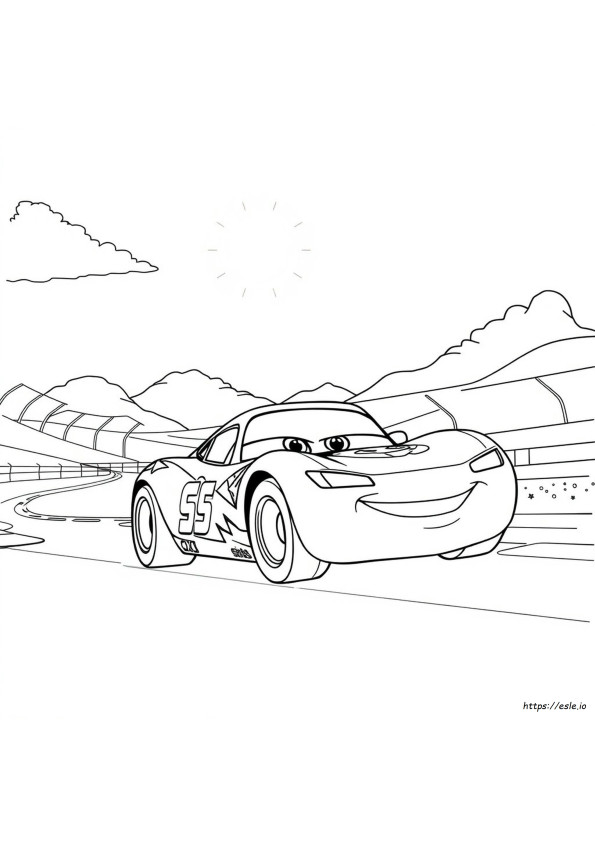 Lightening Mcqueen Coloring Sheet