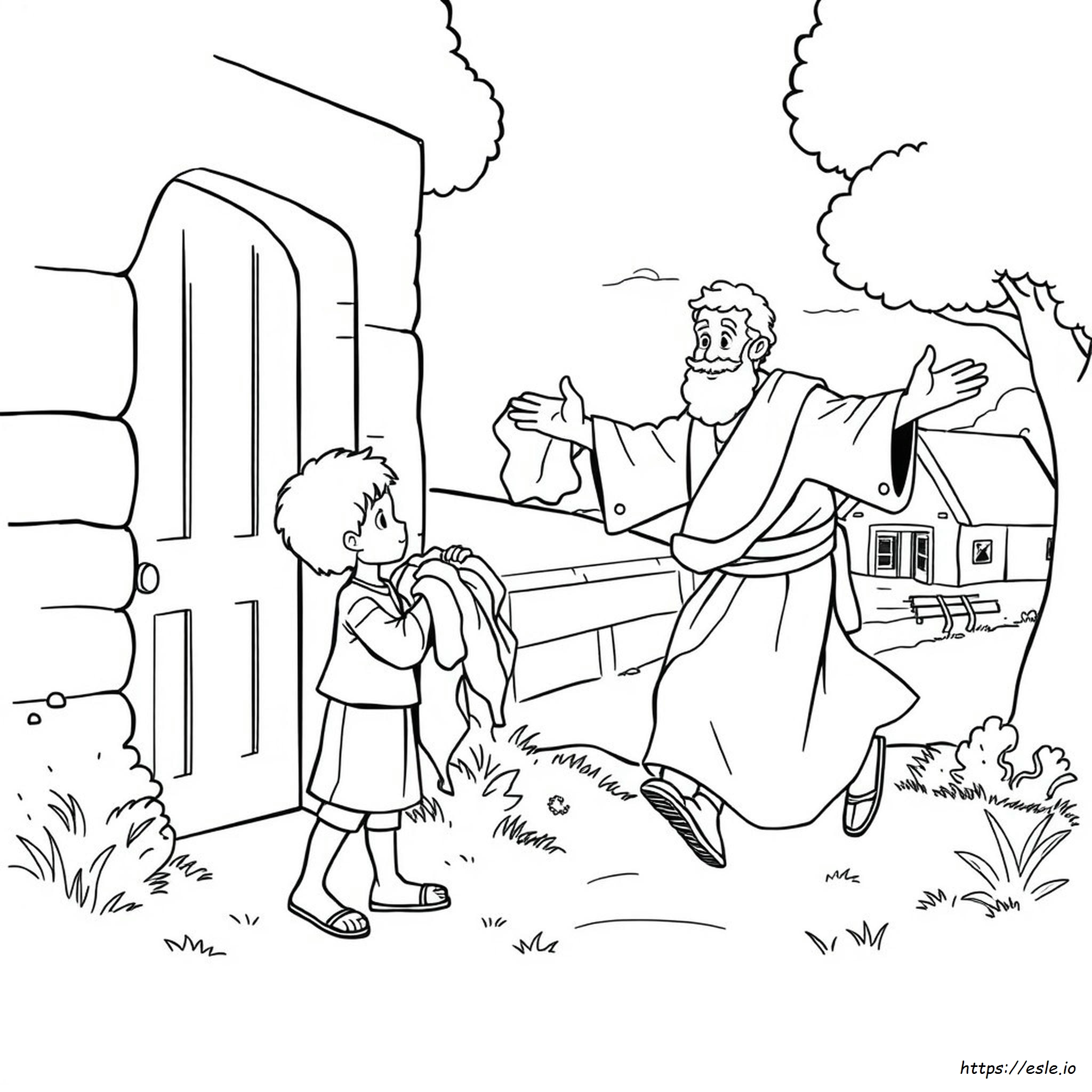 Prodigal Son Coloring Page For Preschoolers