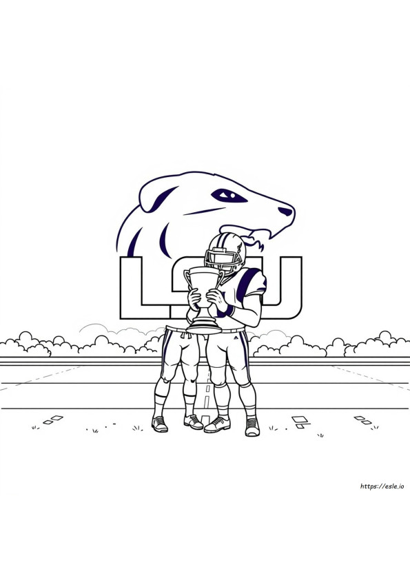 Lsu Logo Coloring Pages