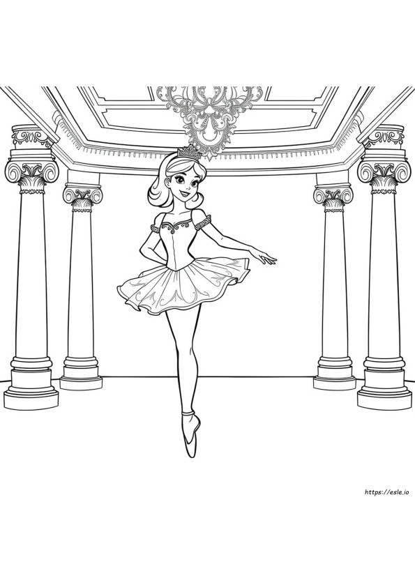 Putri Balet Gambar Mewarnai