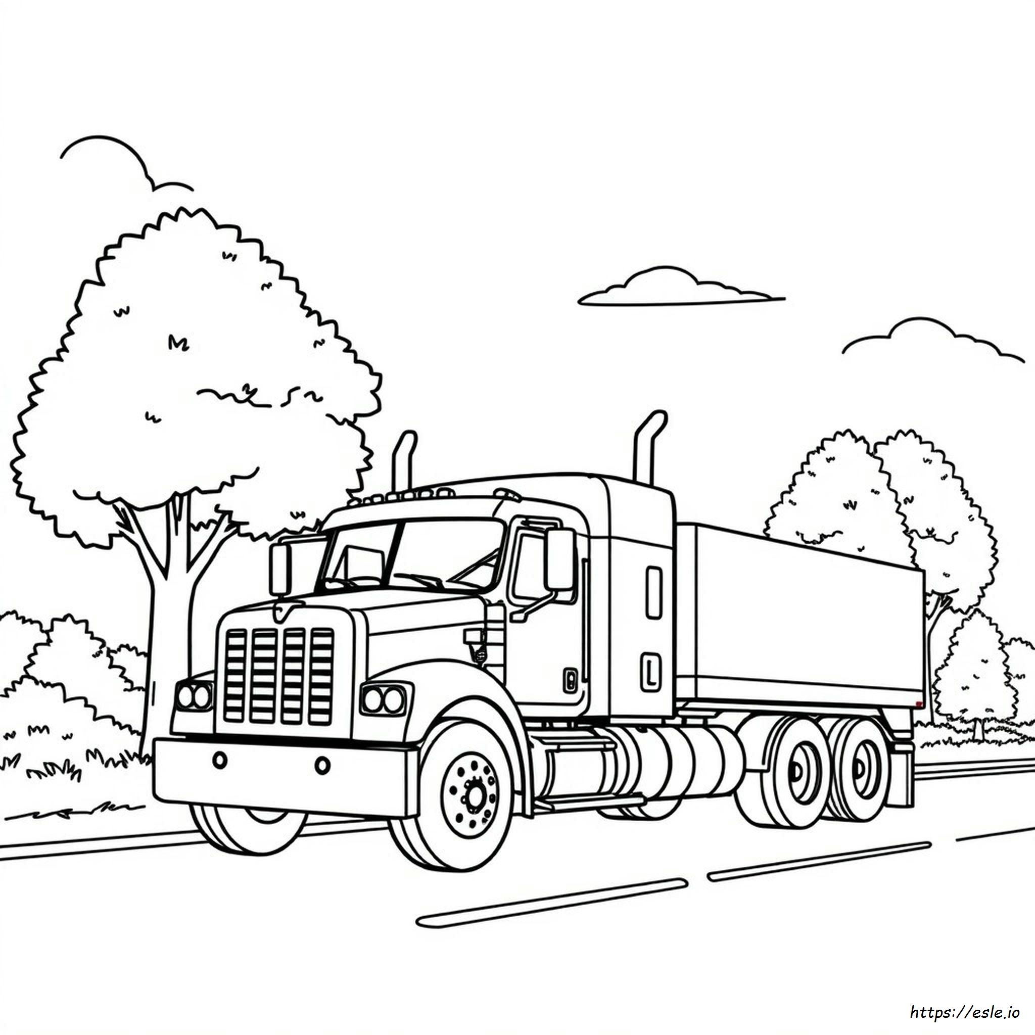 Mack Truck Colouring Pages