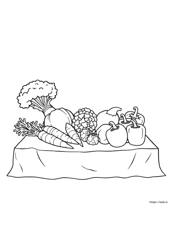 Zöldség Színező  Képek, Clipart