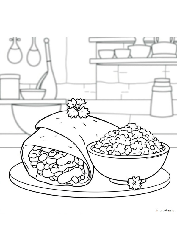 Coloriage Aliments Hispaniques