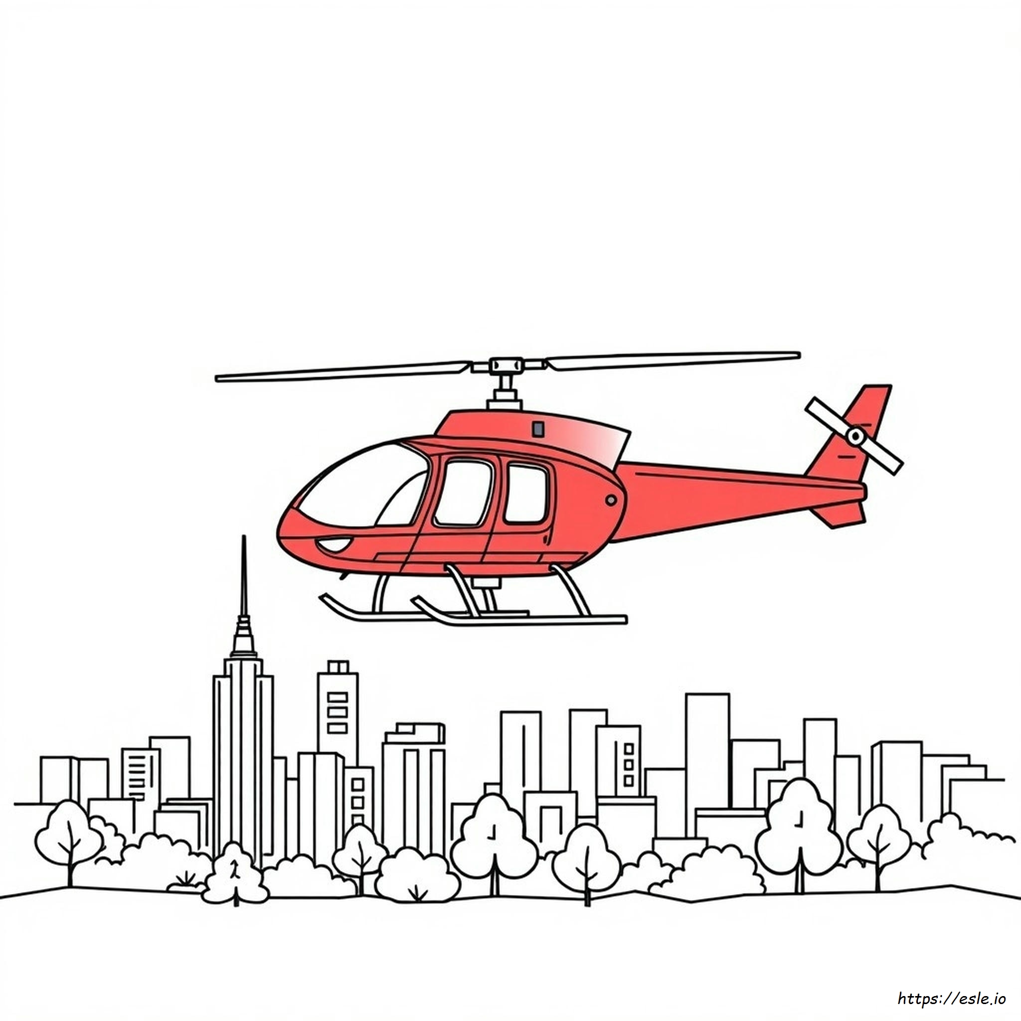 Helicopter Coloring Pages