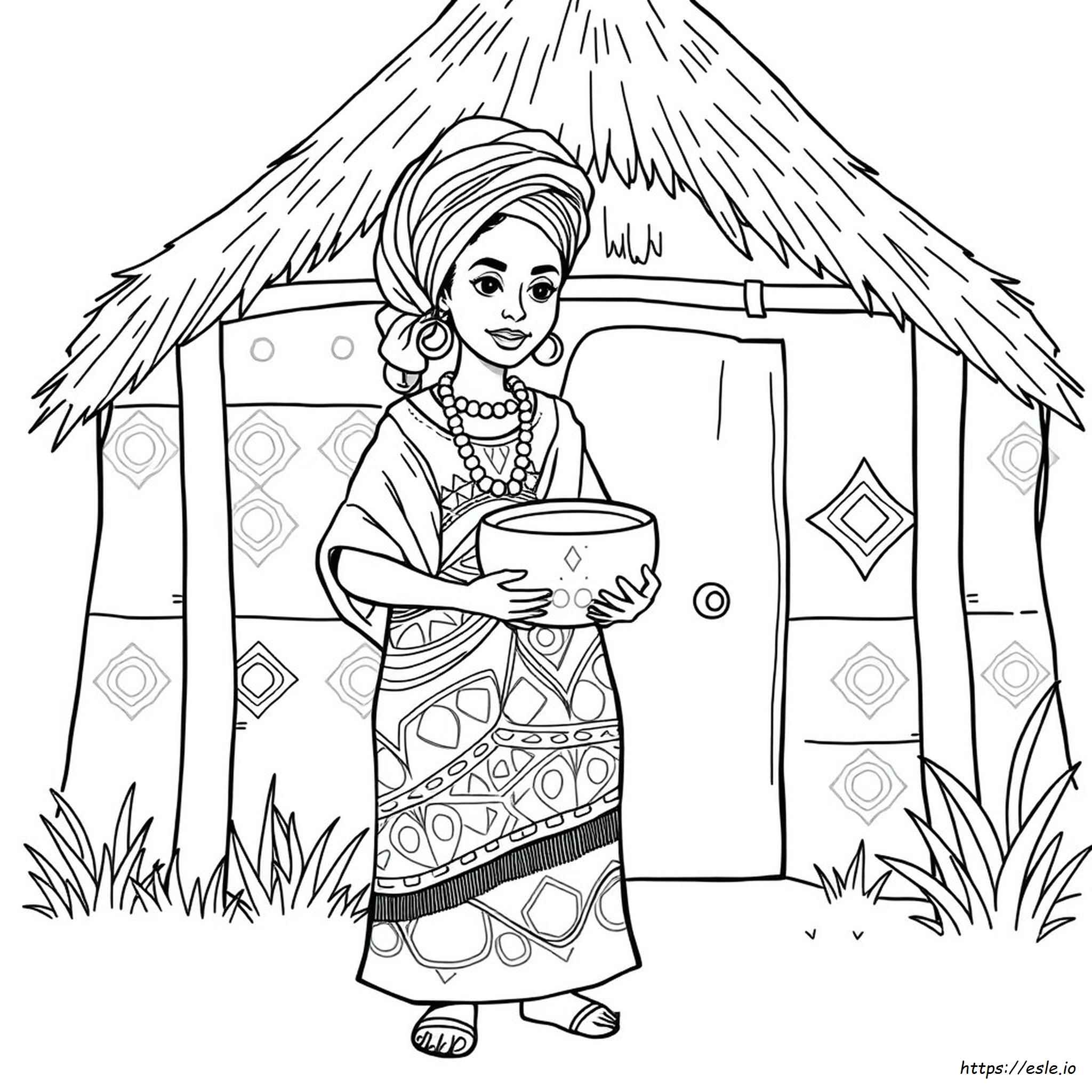 African Culture Coloring Pages