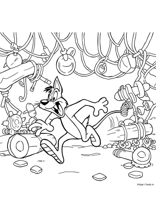 Looney Tunes Demonio De Tasmania Para Colorear