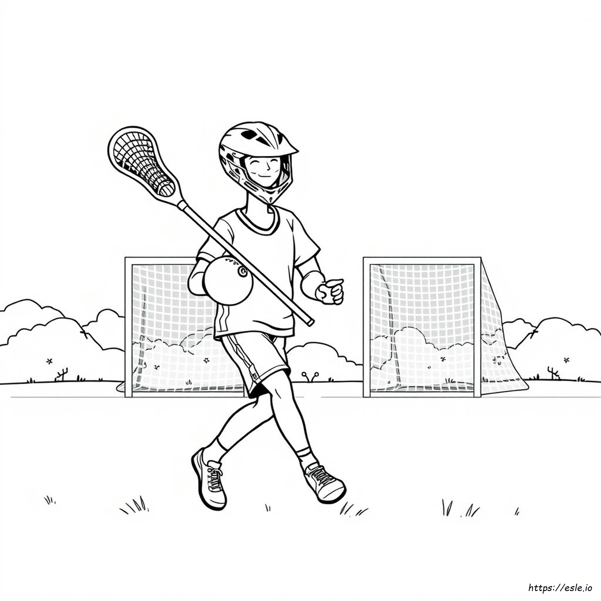 Lacrosse Coloring Pages Printable