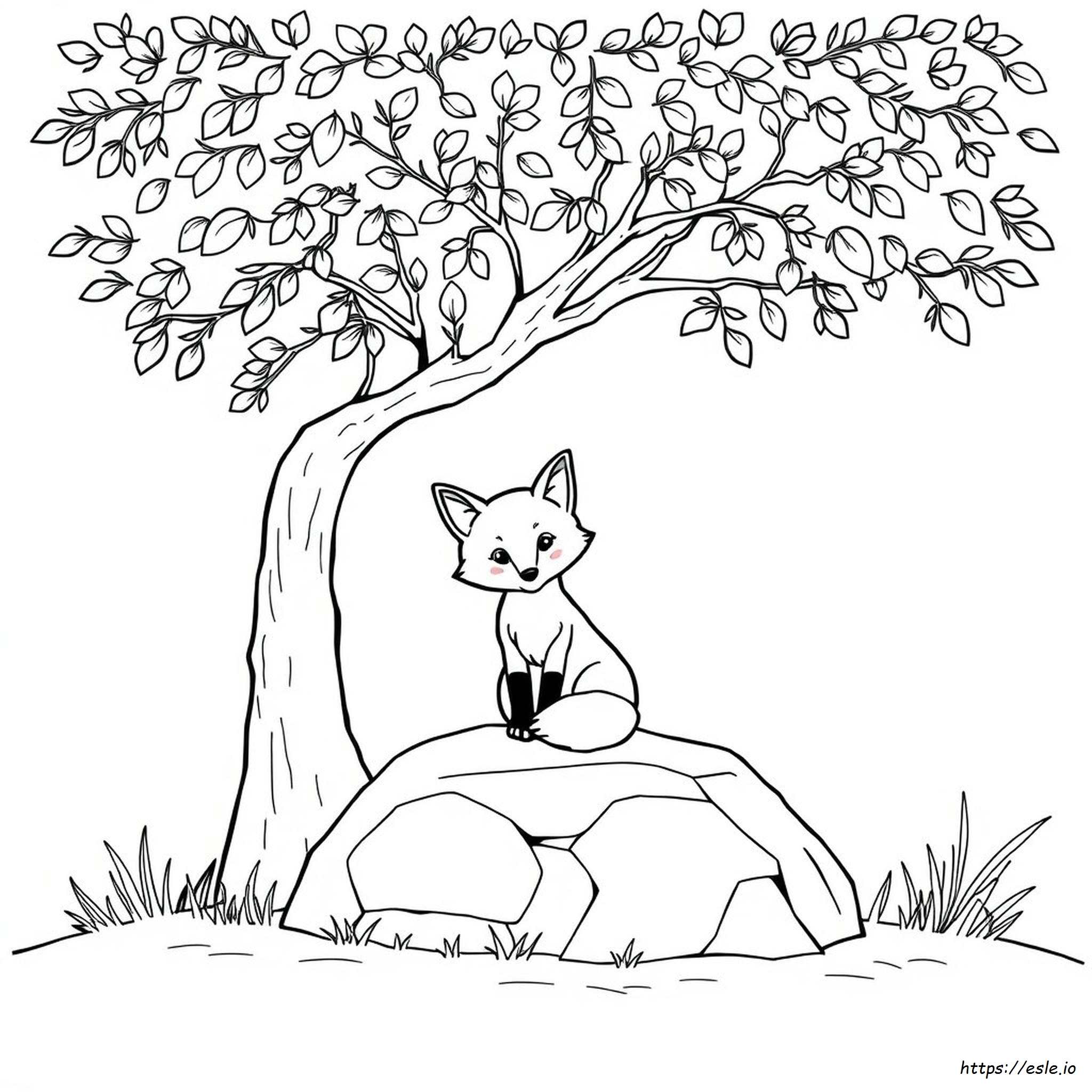 Cute Fox Coloring Pictures