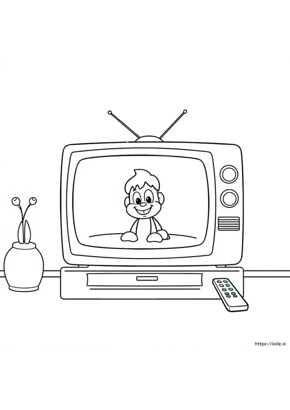Tv Para Colorir