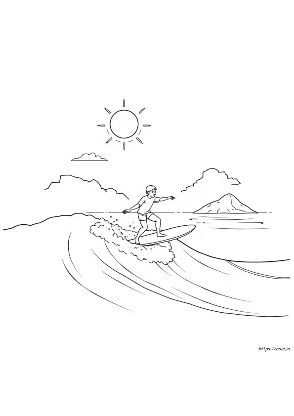 Surfboard Coloring Pages