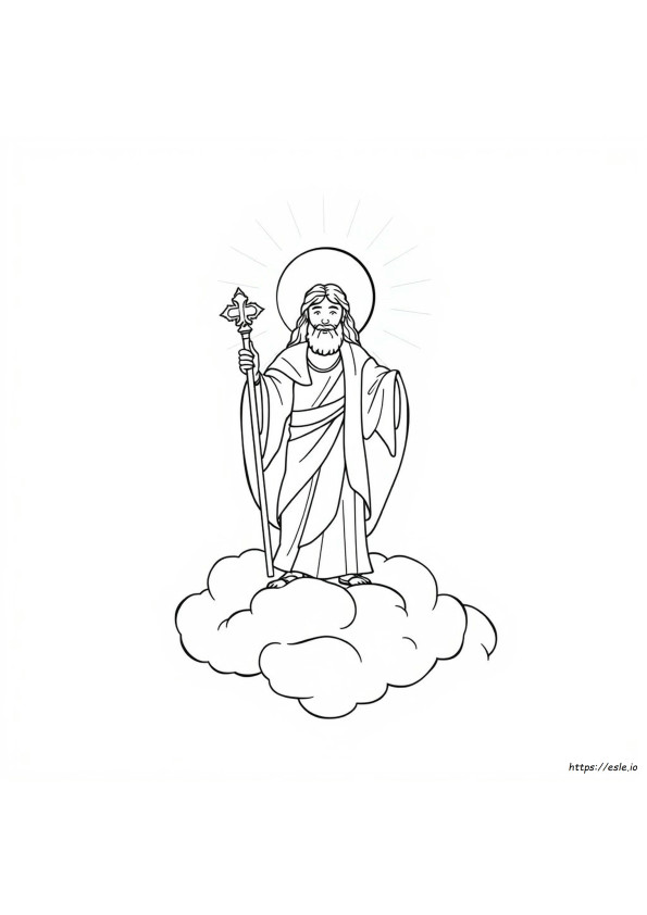 Theophany Coloring Page