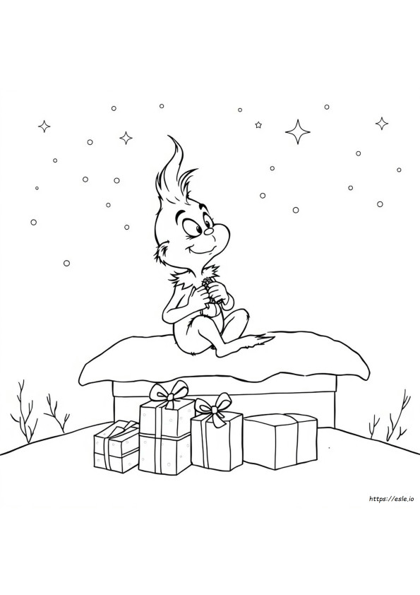 Baby Grinch Coloring Page