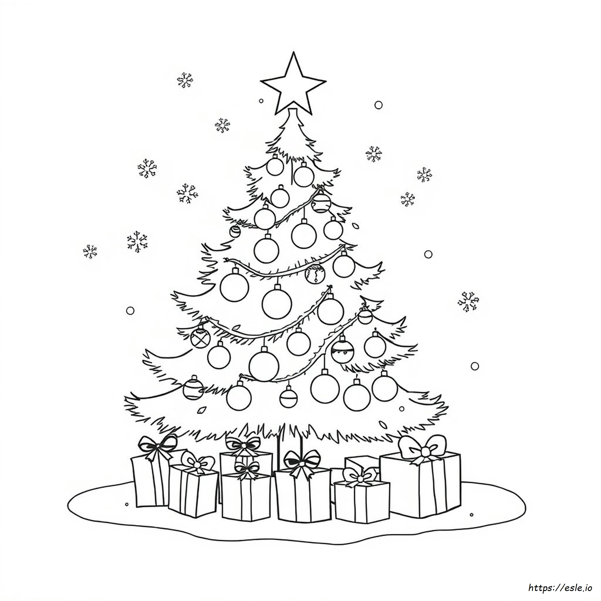 Buon Natale E Felice Anno Nuovo - Disegni Da Colorare