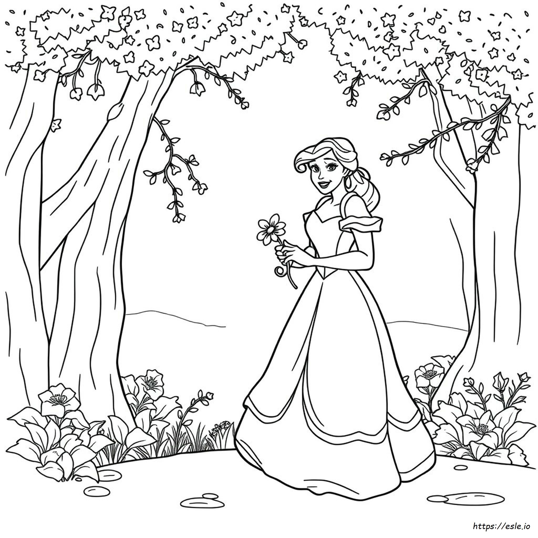 Free Disney Belle Coloring Pages