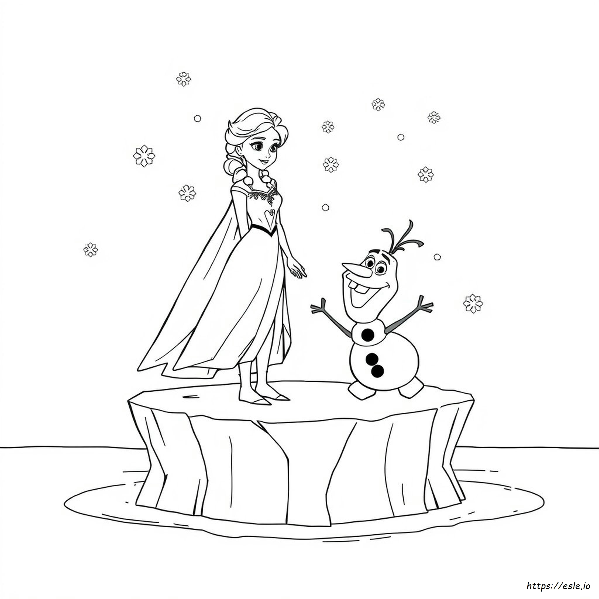 Gambar Mewarnai Frozen