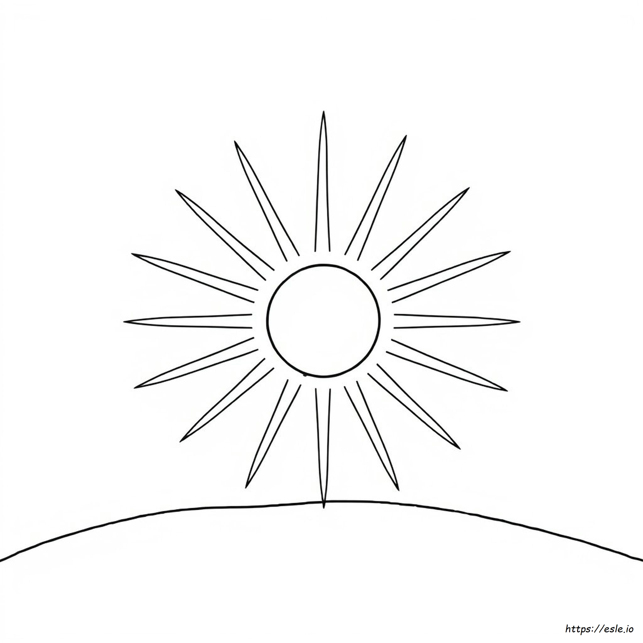 Coloriage La Lettre S Comme Soleil