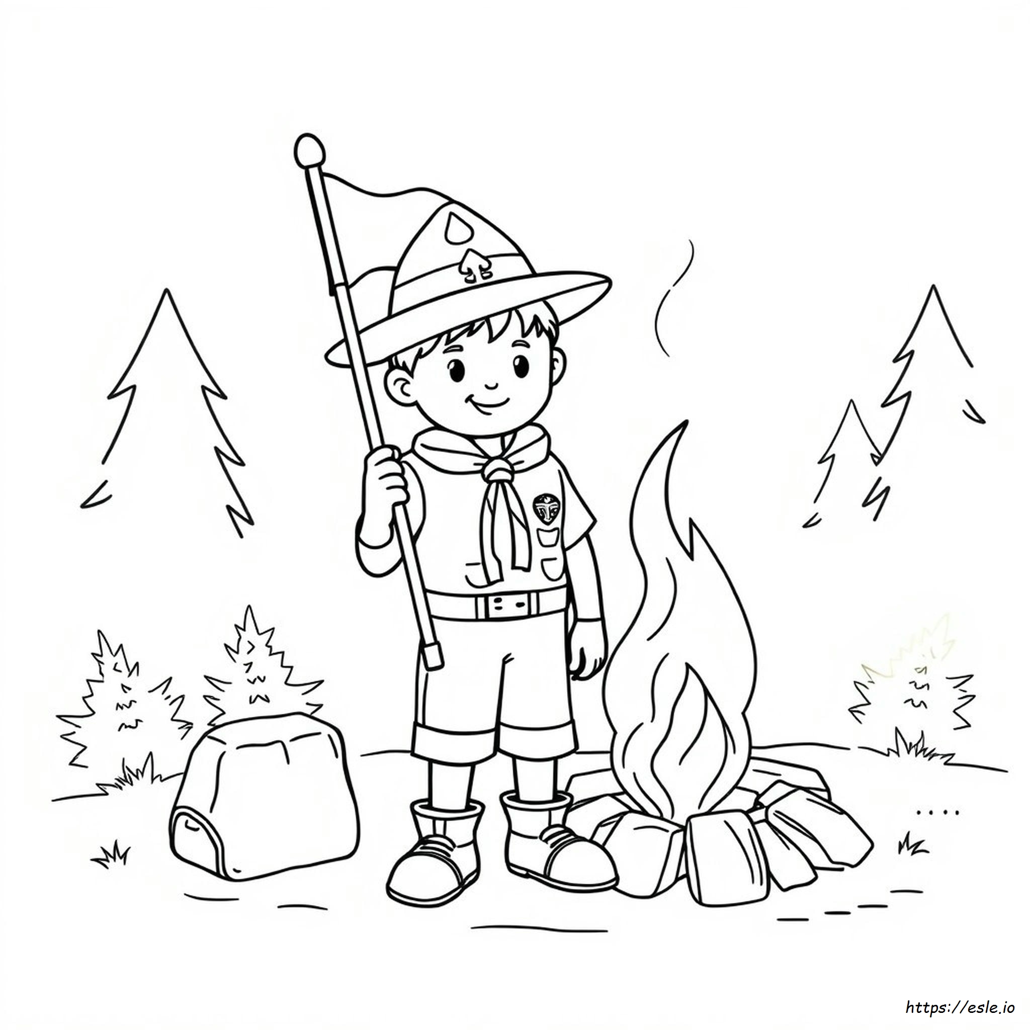 Coloriage Scouts À Imprimer Gratuit