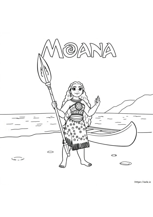 Moana Colouring Pictures