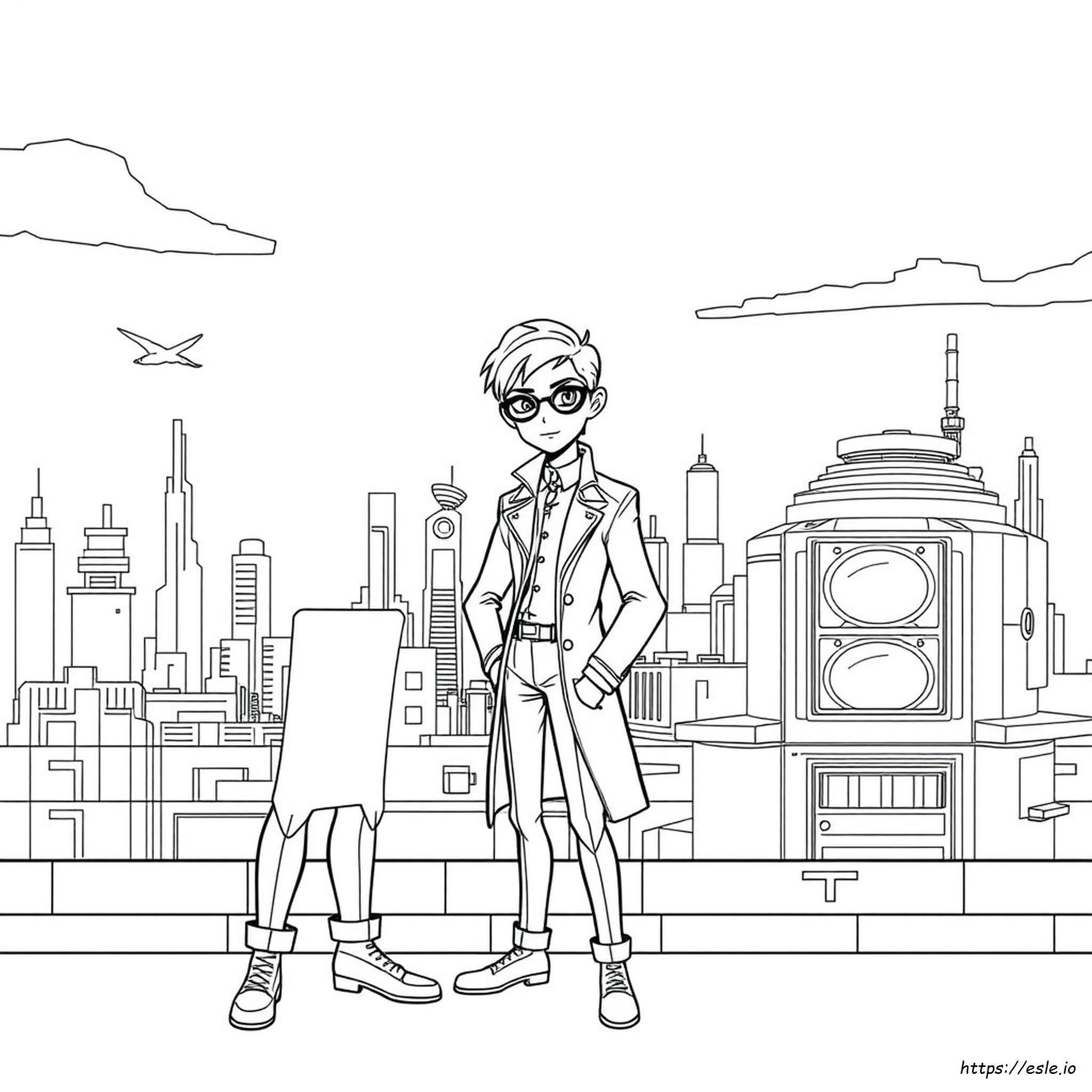 Artemis Fowl Para Colorear