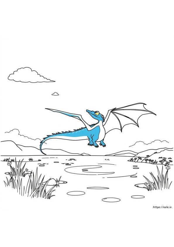 Blue Dragon Coloring Pages
