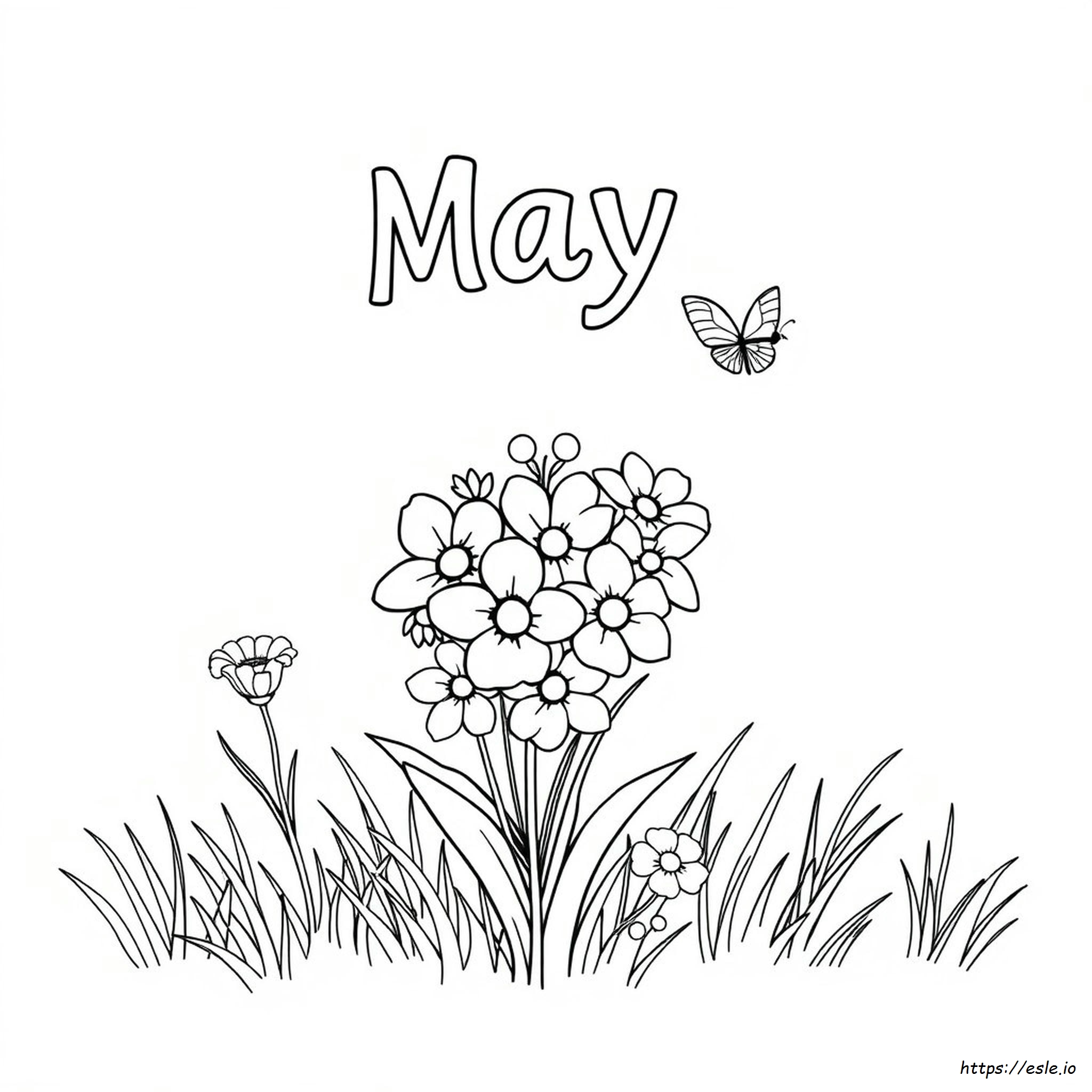 Free Coloring Pages For May