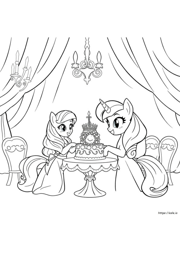 Twilight Sparkle My Little Pony Coloring Pages Princess Cadence