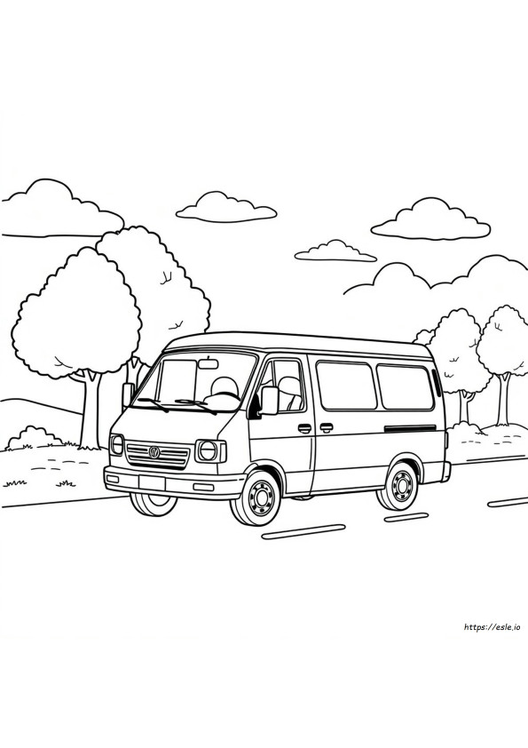 Immagine Di Van Da Colorare