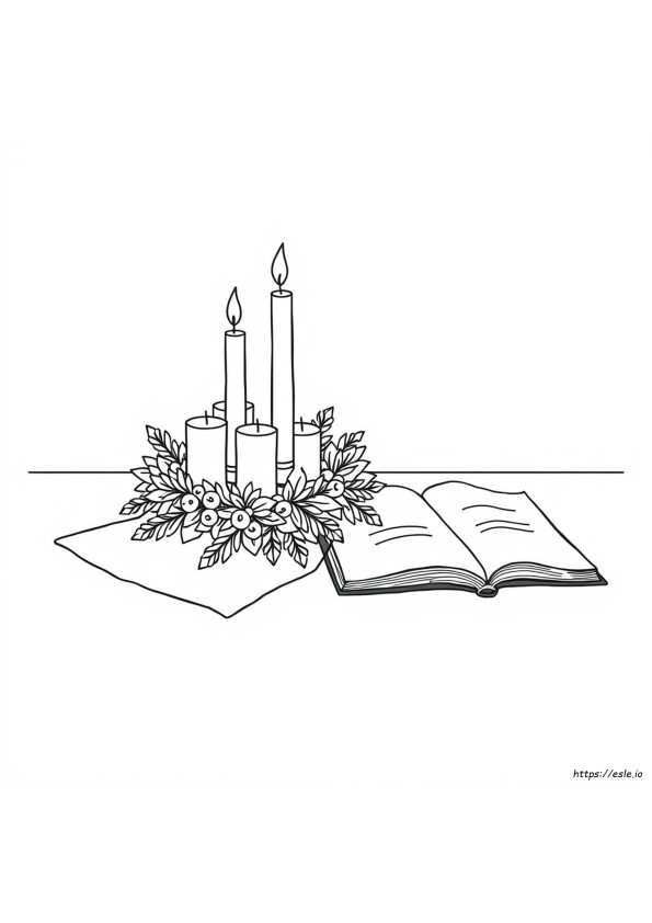 Planșe De Colorat Gratuite De Advent Catolic