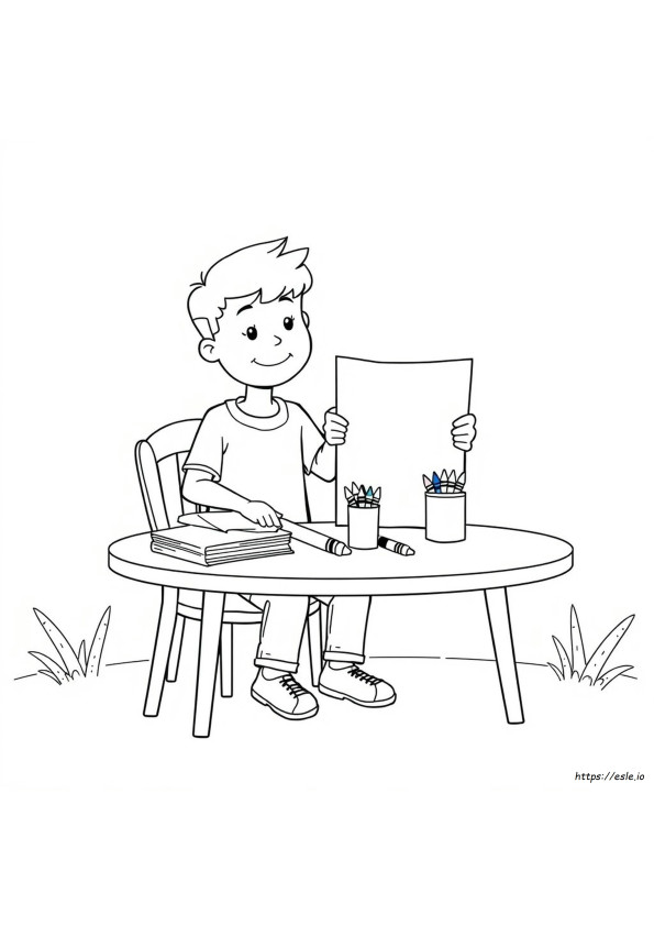 Someone Coloring